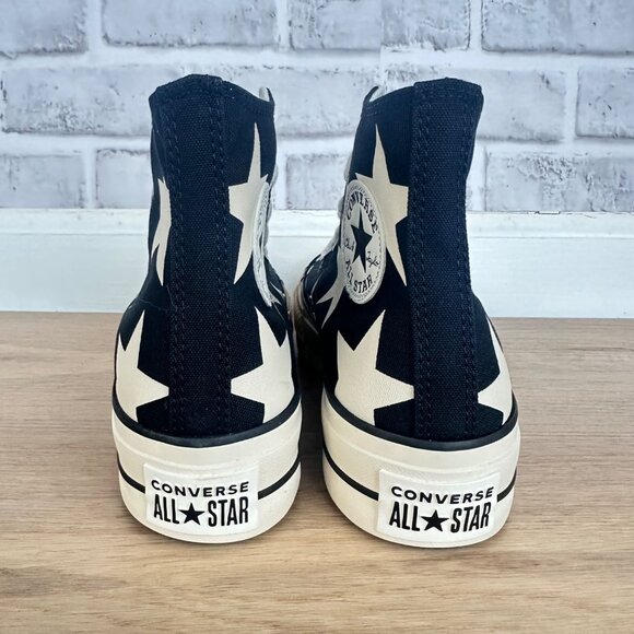 ⭐Converse Chuck Taylor All Star Lift Platform Hi Large Stars 11 Shoes A09903C⭐ - Picture 5 of 10
